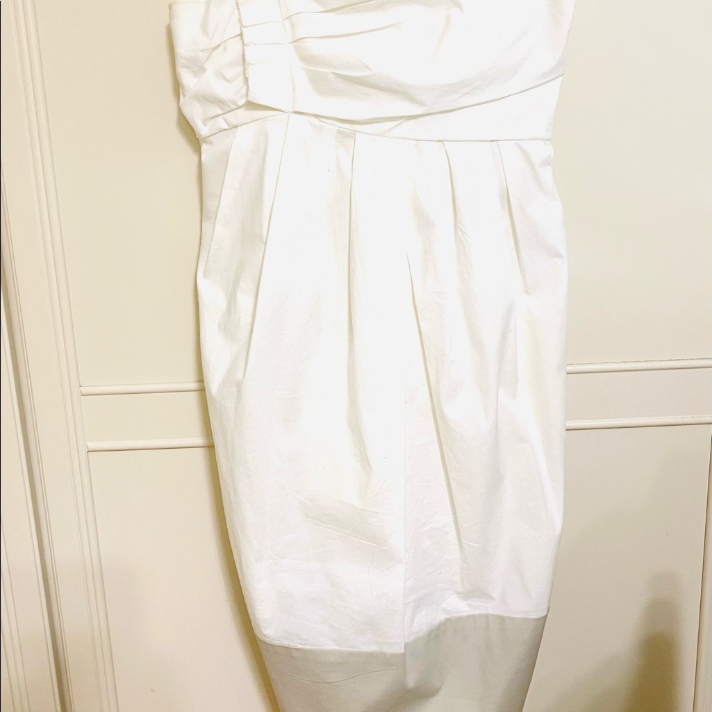 Vera Wang Strapless Cotton Dress